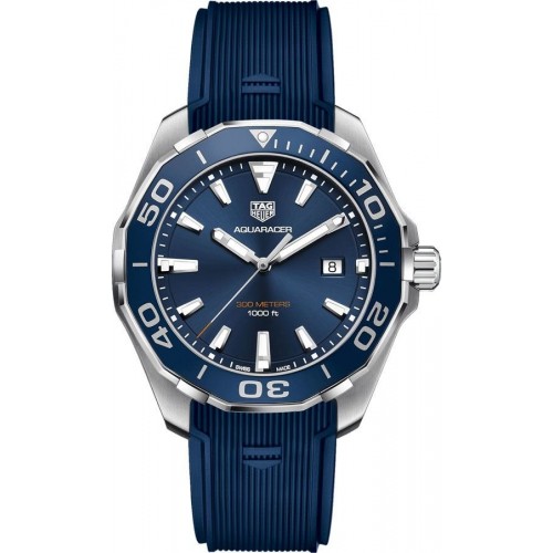 Tag Heuer Aquaracer Brushed Blue Dial Men's Watch WAY101C-FT6153 Tag Heuer Aquaracer Brushed Blue Dial Men's Watch WAY101C-FT6153